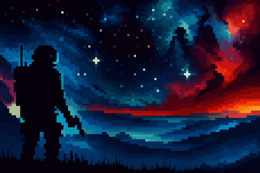 Space explorer in space